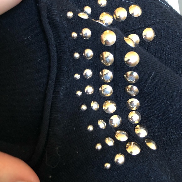 Studded shoulder knit sweater - Picture 4 of 4